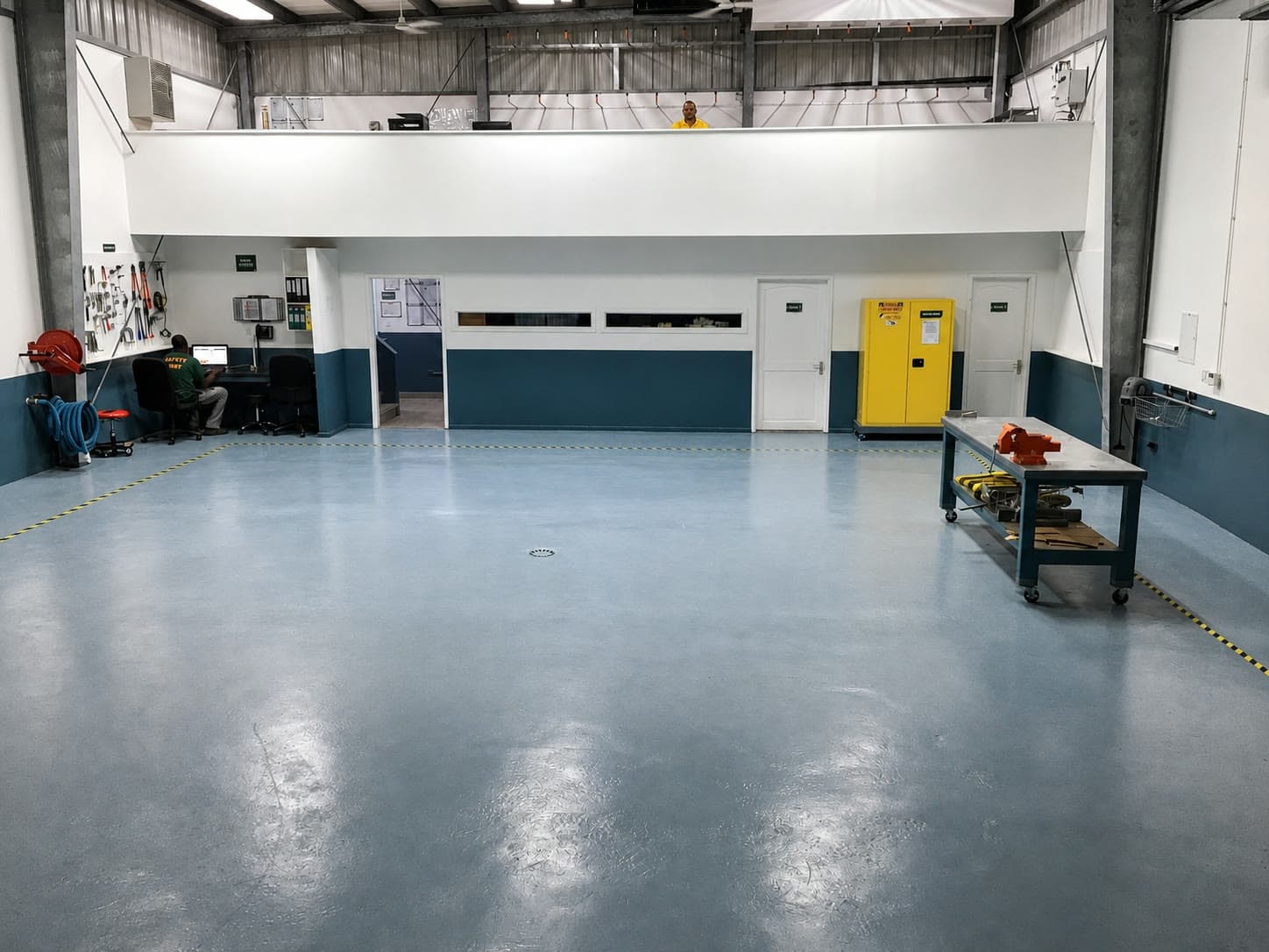 The Safety Pelican main workshop floor in Sint Maarten